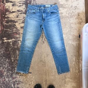 AG Adriano Goldschmied Medium Blue Boyfriend Jeans